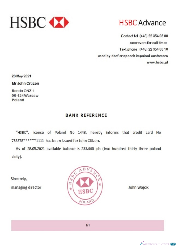 Download Poland HSBC Advance reference Photoshop template